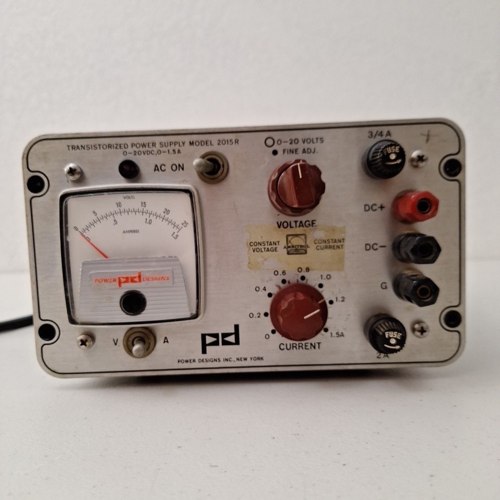 Power Designs 2015A Precision Power Source 20V 500mA Vintage TESTED